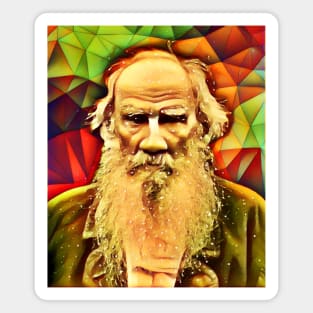 Leo Tolstoy Snow Portrait | Leo Tolstoy Artwork 9 Magnet